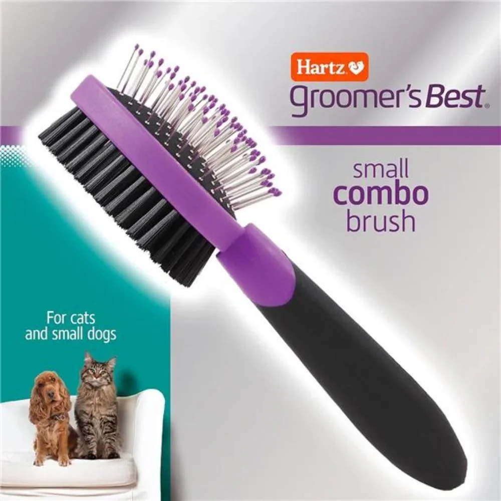 Small Combo Brush for Cats and Small Dogs, Pet Comb